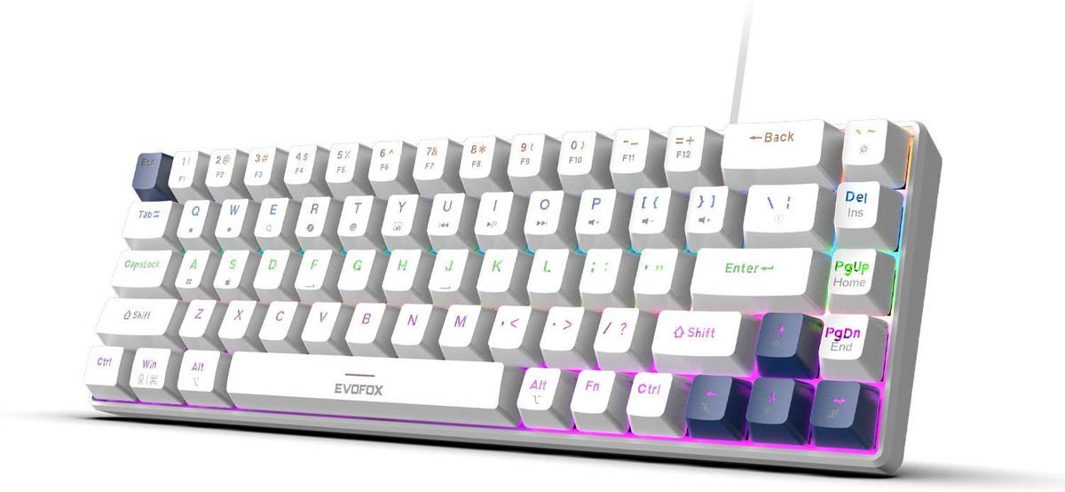 EVOFOX Katana S Mini Mechanical with Silent Red Switches & Rainbow Backlighting Wired USB Tenkeyless Gaming Keyboard Compatible with Desktop, Laptop, Mac — photo 6