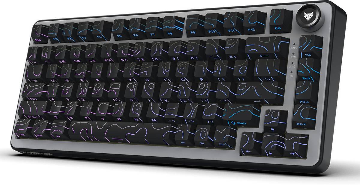 EVOFOX Ronin X75 Plus Tri-Mode with Gasket Mount & Hot Swap Switches Programmable Bluetooth, Wireless, Wired USB Tenkeyless Gaming Keyboard Compatible with Desktop, Laptop, Mac — photo 6