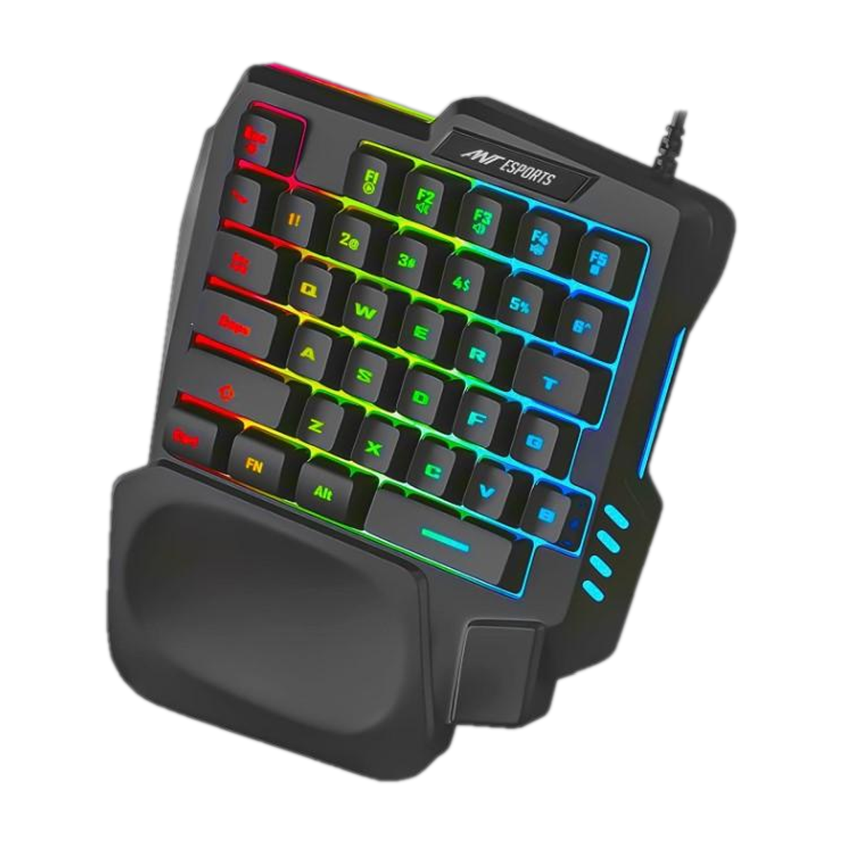 Ant Esports MK1001 One Handed RGB Backlit 35 Keys Gaming Wired USB Handheld Laptop Keyboard Compatible with Desktop, Laptop, Mac Easy to Use,Plug and Play,Quick, Comfy Durable body — photo 6