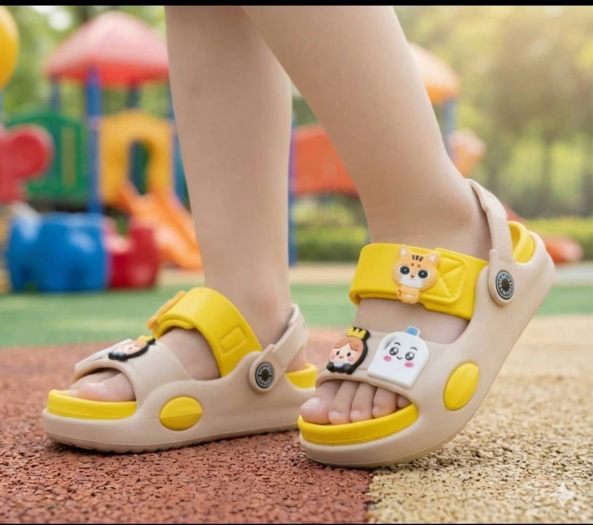 AHUJAnSONS Girls Velcro Clogs — photo 5