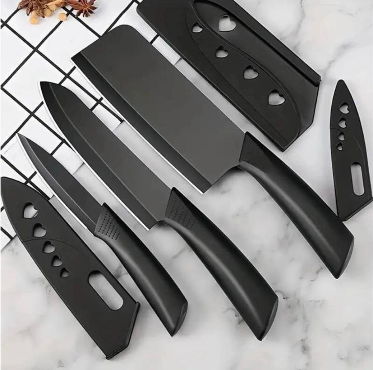 Patel 3 Pc Stainless Steel Knife Set High Carbon SS Ultra Sharp Butcher, Meat, Pairing, Vegetable Knife for Kitchen — photo 6
