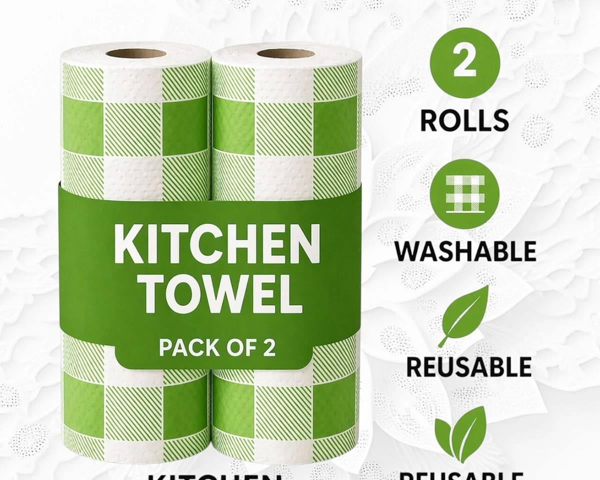 Eco Friendly Reusable Washable Roll Towels for Kitchen Cleaning — photo 6