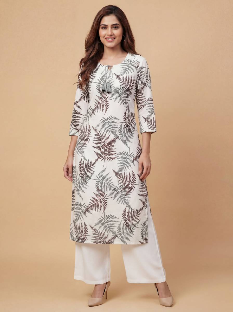 Tibra Attire Women Floral Print Straight Kurta — photo 6