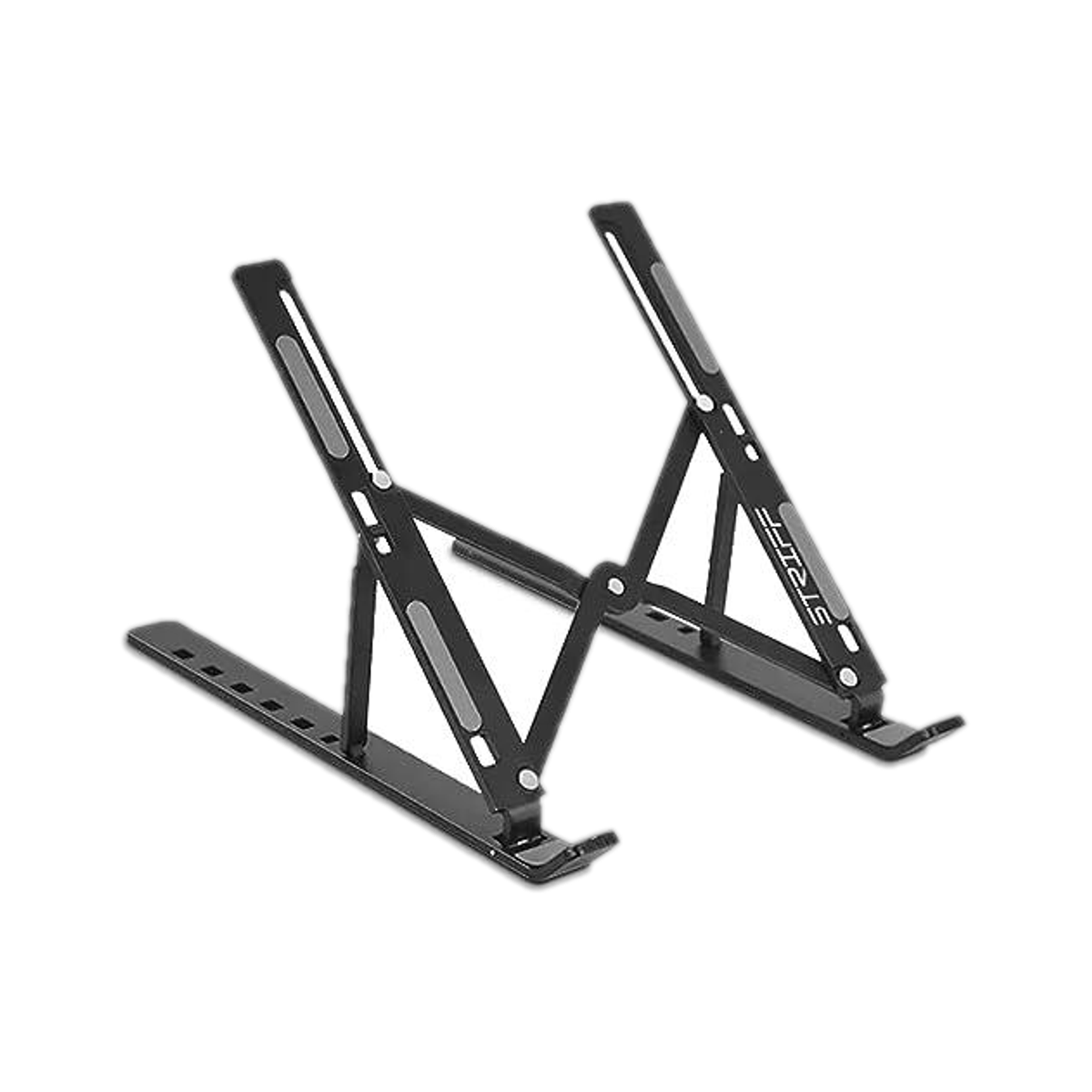 Aluminum Laptop Stand Foldable, Adjustable, Ventilated, Up to 15.6''(Black) Aluminium Laptop Stand with Adjustable Height Compatible with 40 - 44cm Laptops — photo 6