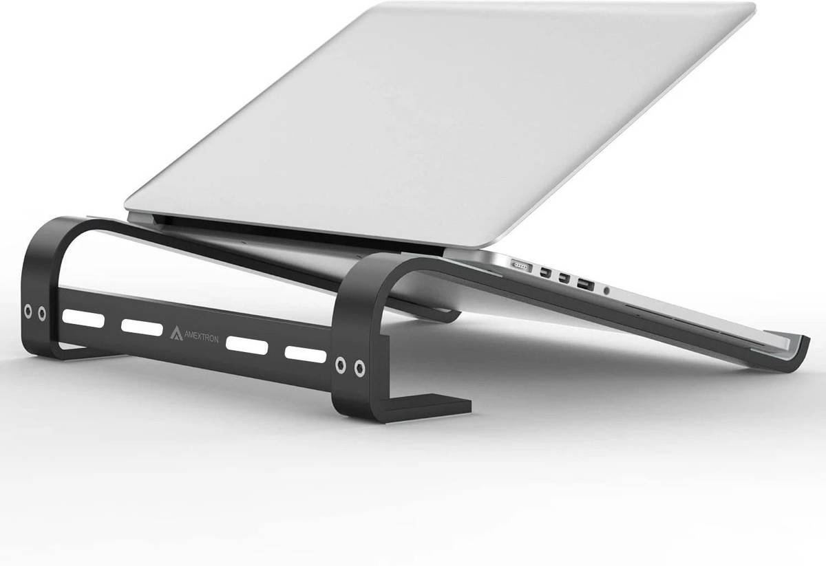 Ventilated Lapdesk Adjustable Foldable Portable Laptop Stand Aluminum Aluminium Laptop Stand Compatible with 36 - 39cm Laptops — photo 5
