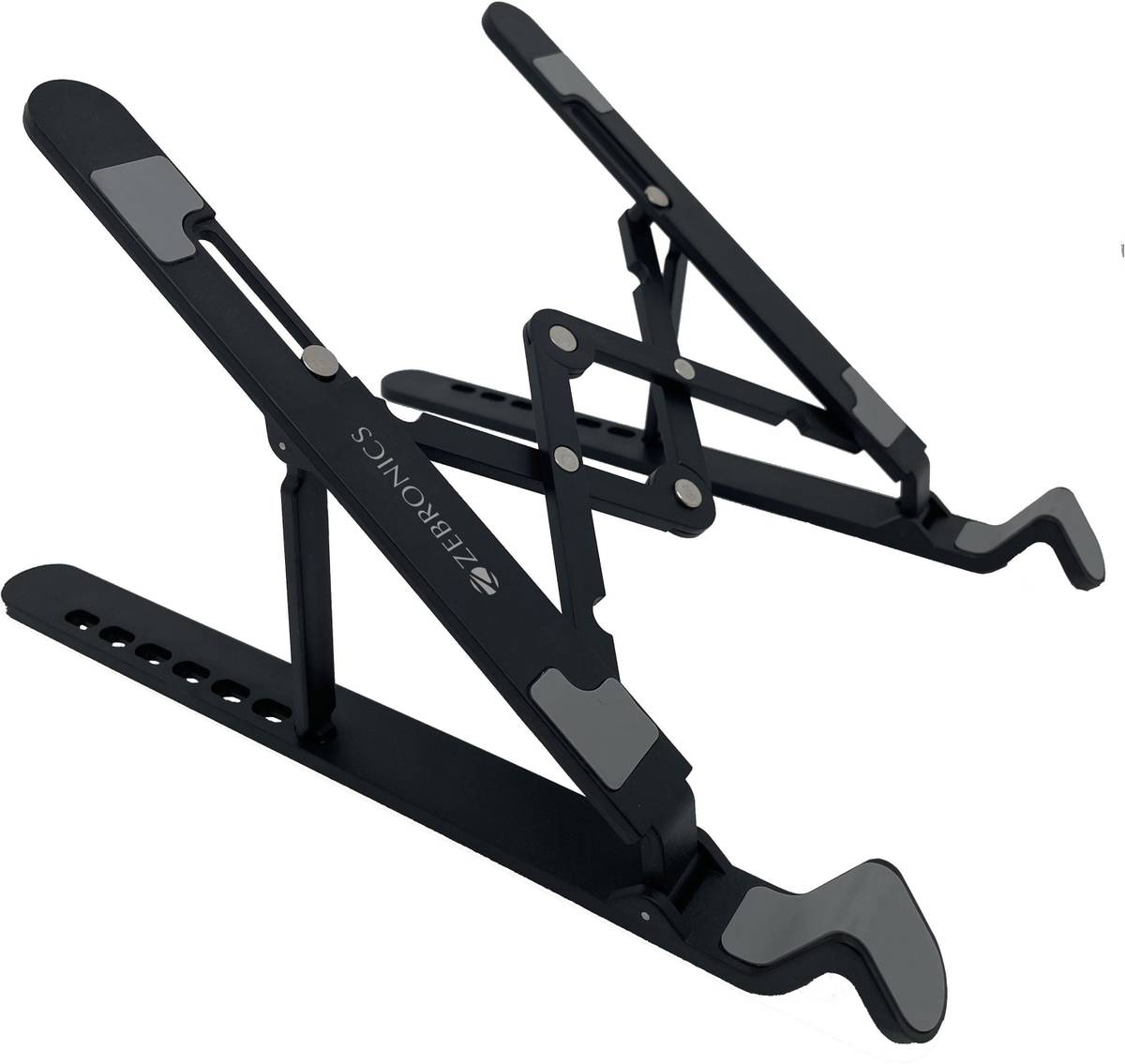 ZEBRONICS ZEB-NS1500 ZEB NS-1500 laptop stand with 7 Angles adjustable Tabletop(BLACK) Plastic Laptop Stand with Adjustable Height with Rubber Pads and 6 Adjustable Levels- Compatible with 40 - 44cm Laptops — photo 6