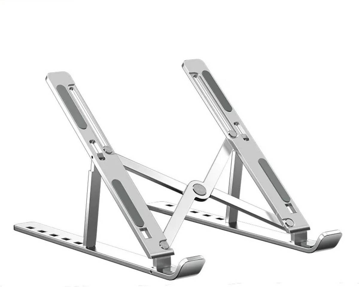 Fluent Aluminum 6 Adjustable Foldable Portable Laptop Stand Desktop Tablet Stand Aluminium Rotatable Laptop Stand with Adjustable Height Compatible with Universal Laptops — photo 6