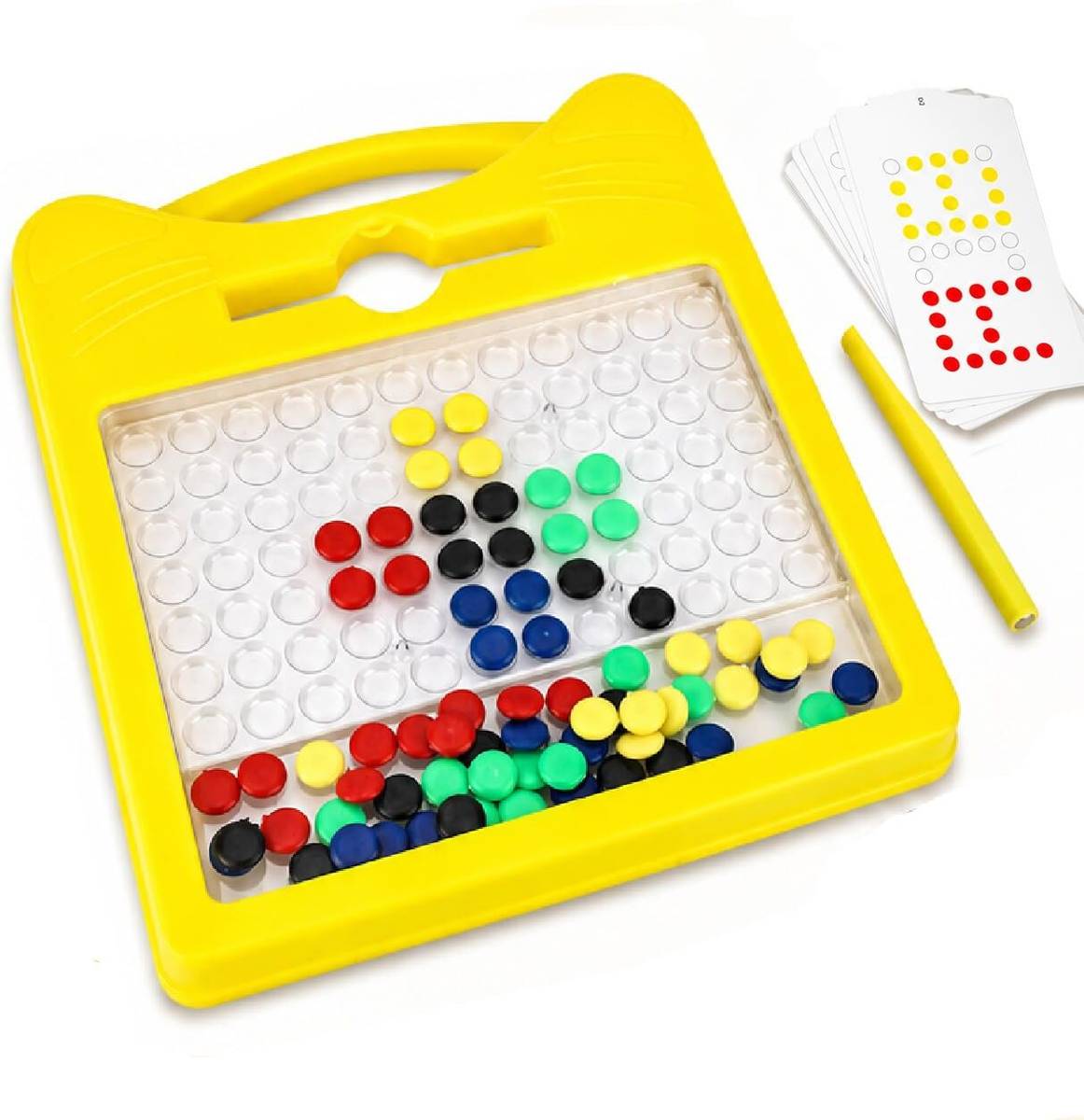 Doodle Magnetic Dots Drawing Board with Magnetic Pen 12 Double Sided Cards 14 — photo 6