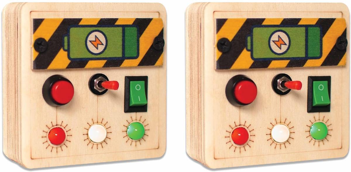Clapstore Toys Portable Busy Board V4 for 1-6 Year Old Toddlers, Kids LED Light Toy (Pack Of 2) — photo 6