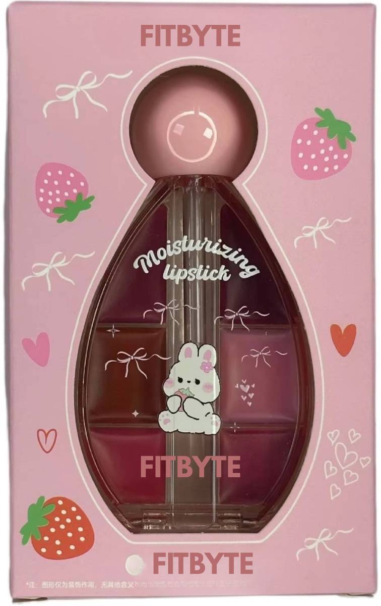 FITBYTE 6 Shade Lip Tint Palette – Moisturizing Glossy Finish Lip Color(Pack Of 1) — photo 5