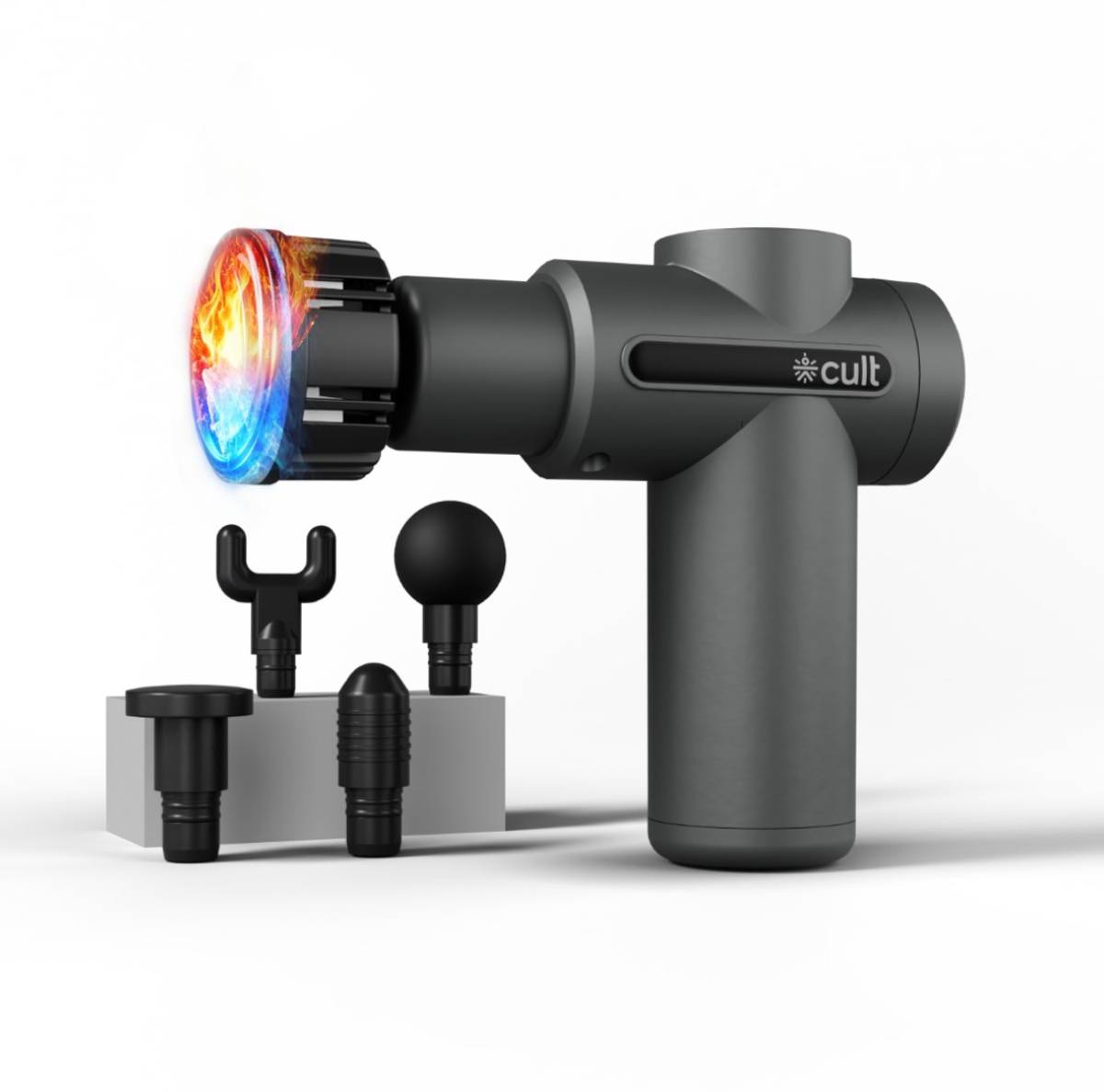 Cult Impact Edge with Hot & Cold Head, 6 Speed, Gun Massager — photo 6