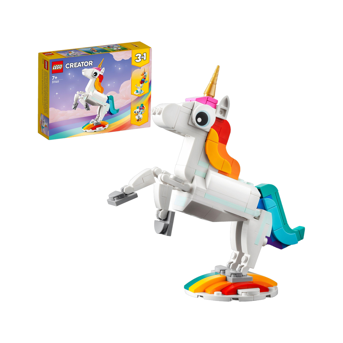 LEGO Creator 3-in-1 Magical Unicorn (145 Blocks) Model Building Kit — photo 4