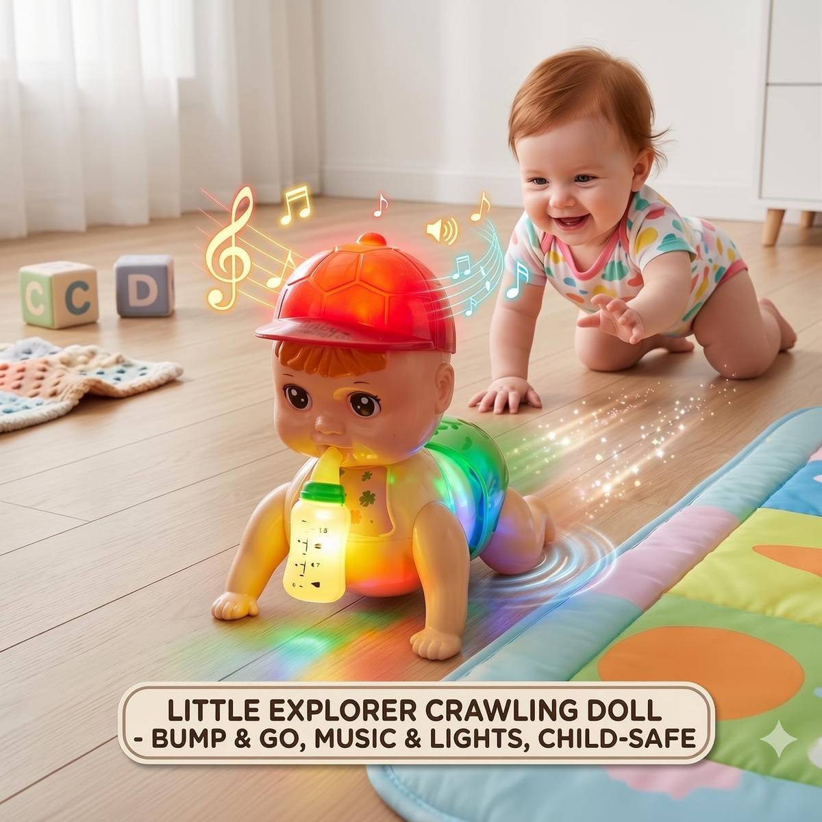Toys Adventure Musical Baby Crawling Toy with 3D Lights & Music Toys for Kids — photo 6
