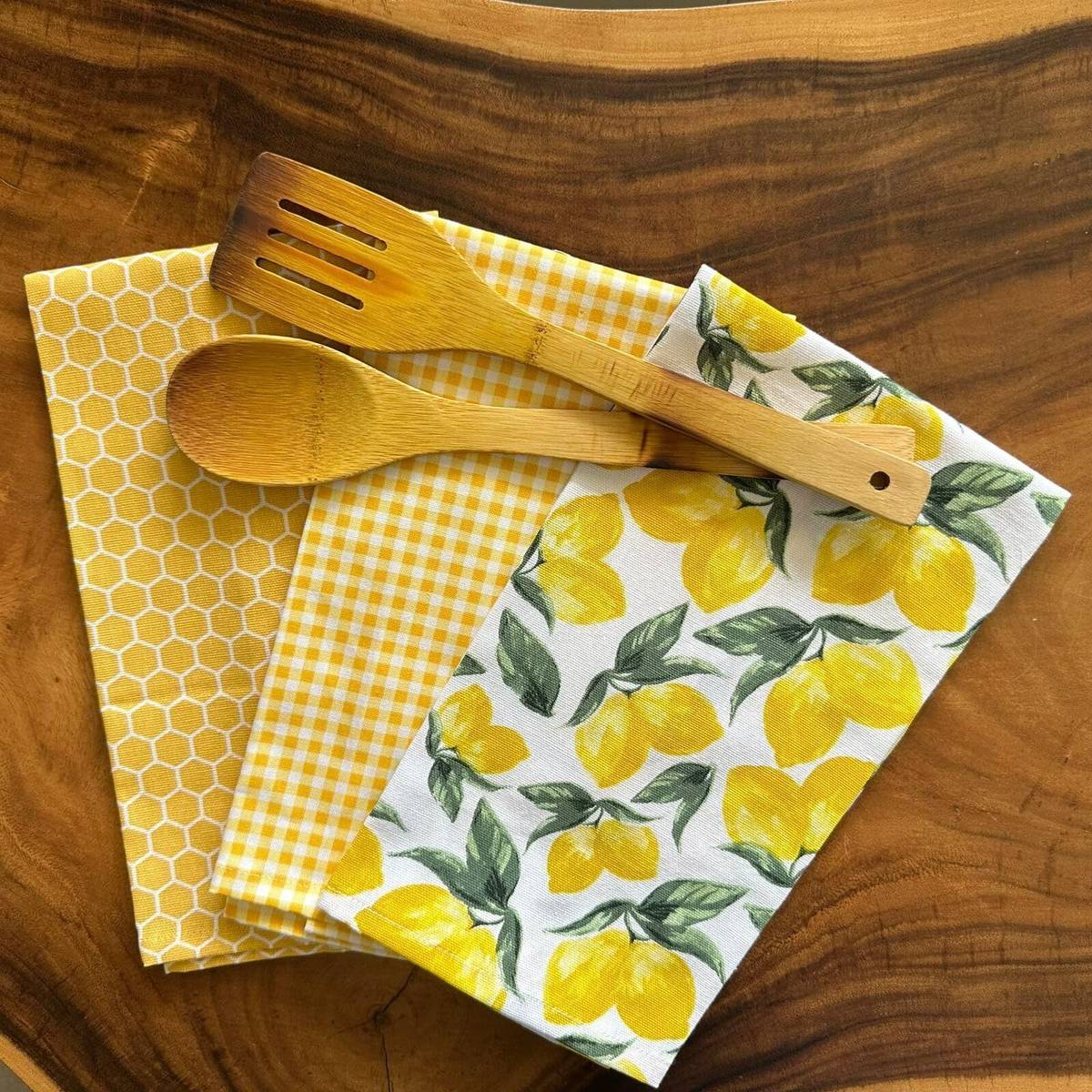 Cotton (40*60cm) Kitchen Napkins | Dish Towels for Cleaning, Drying, Wiping Yellow Cloth Napkins — photo 6