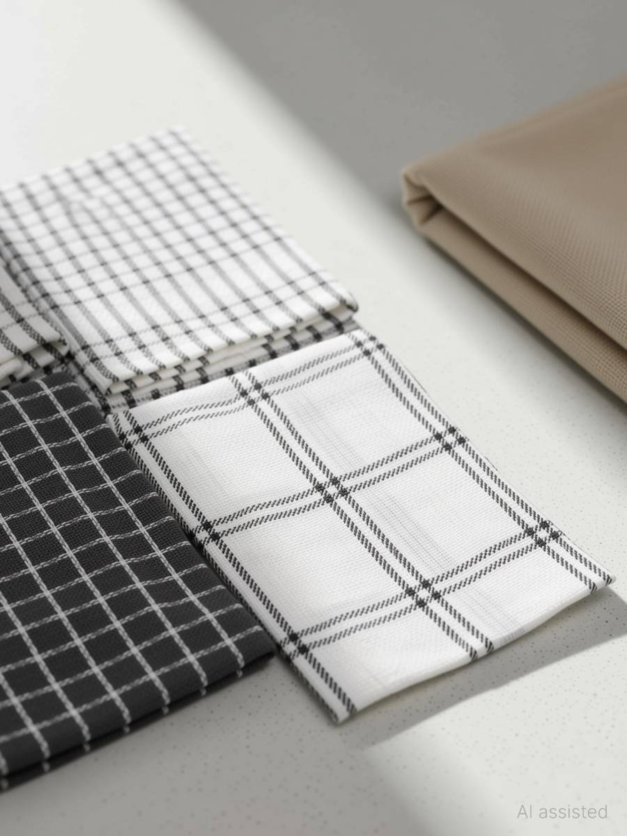 Cotton Kitchen Cleaning Towel (Set of 4 Pcs, Grey) Grey Cloth Napkins — photo 5