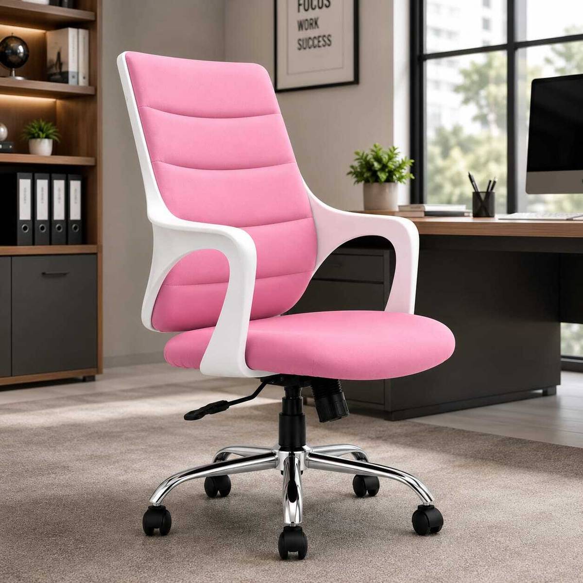 Aayra AAYRA Prime Elite Mid-Back Ergonomic Office Chair | Revolving Leather, Leatherette, Nylon Office Arm Chair — photo 5