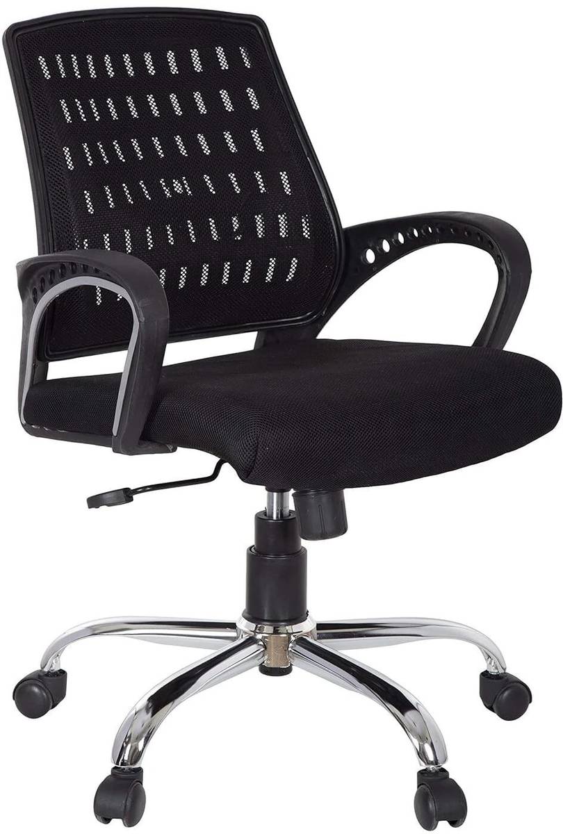 KRISHTHA Mesh Mid-Back Century Drafting Staff, Workstation, Desk Chair Mesh Office Adjustable Arm Chair — photo 6