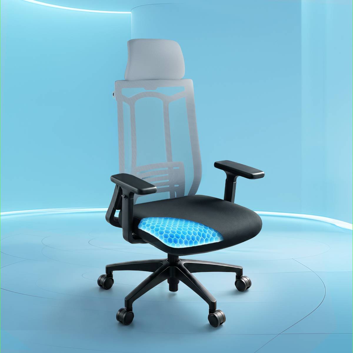 SwivL Ergonomic Chair | SmartGRID Seat | Adjustable Armrest 135°Recline Mesh Office Executive Chair — photo 6