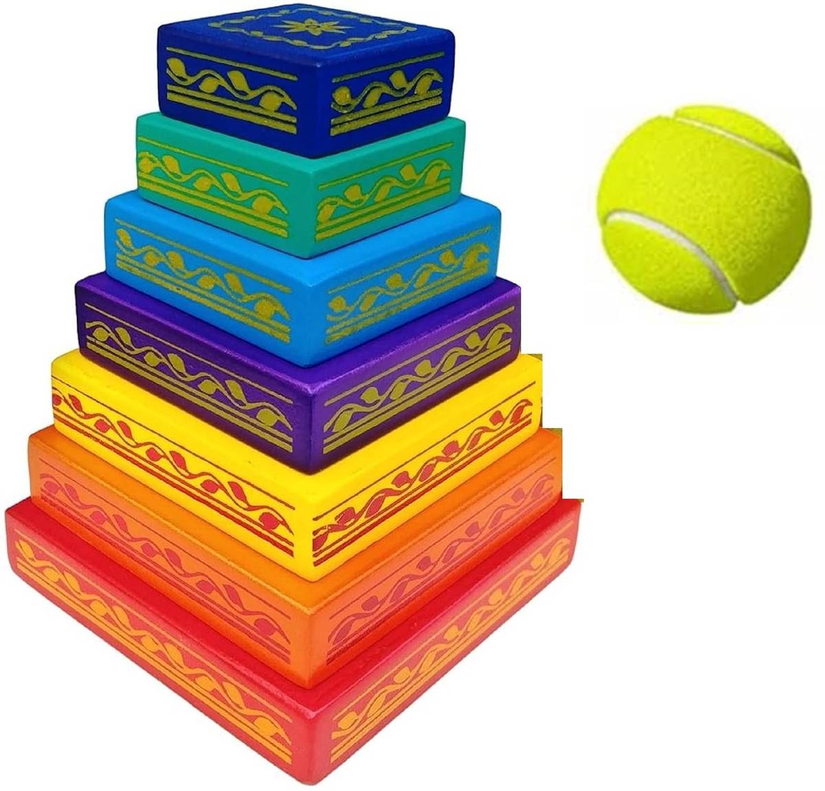 Handcrafted Indian Seven Stone Game| Pitthu - Lagori |Stacking Indian Game — photo 6