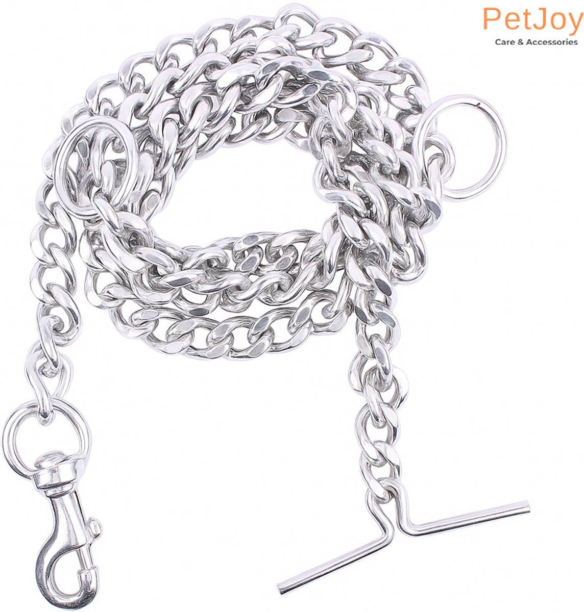 PetJoy Heavy-Duty Silver Dog Chain with Hook | No.10, Leash for Medium Dogs 150 cm Dog Chain Leash — photo 6