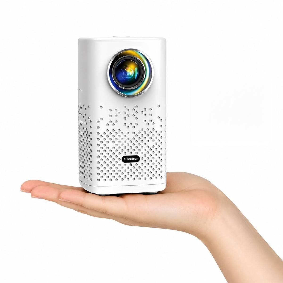 XElectron PocketBeam Smart Projector | Android 13, 1080P, 150 inch, WiFi, BT, 2 Hr Battery (6000 lm / 1 Speaker / Wireless / Remote Controller) Portable Projector — photo 6