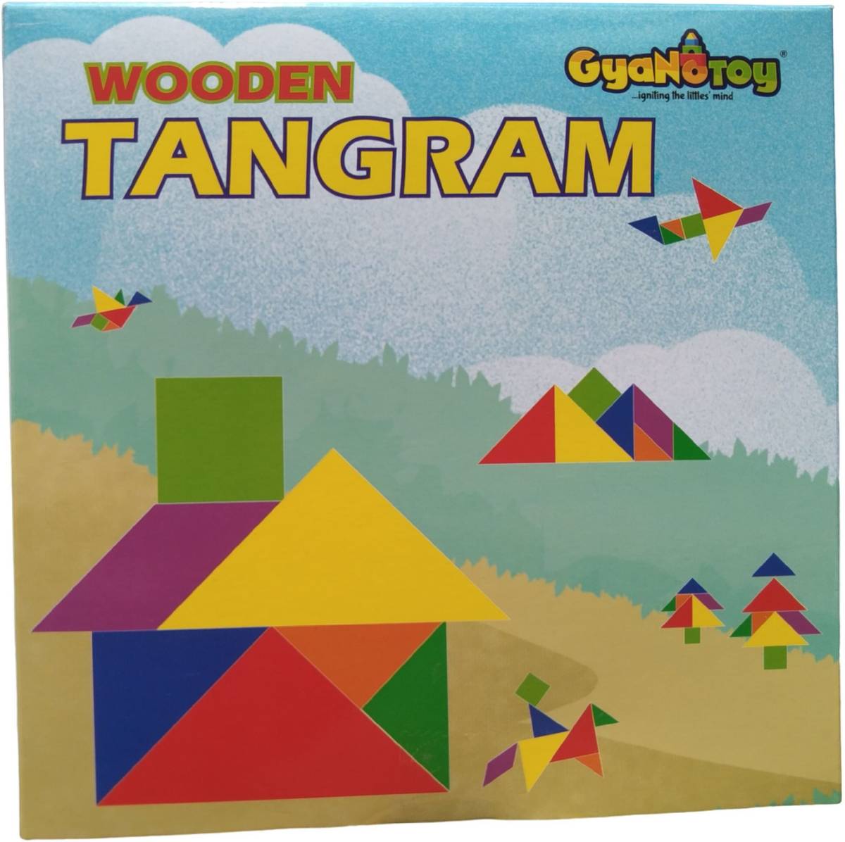 Wooden Tangram Puzzle Multicolor — photo 6