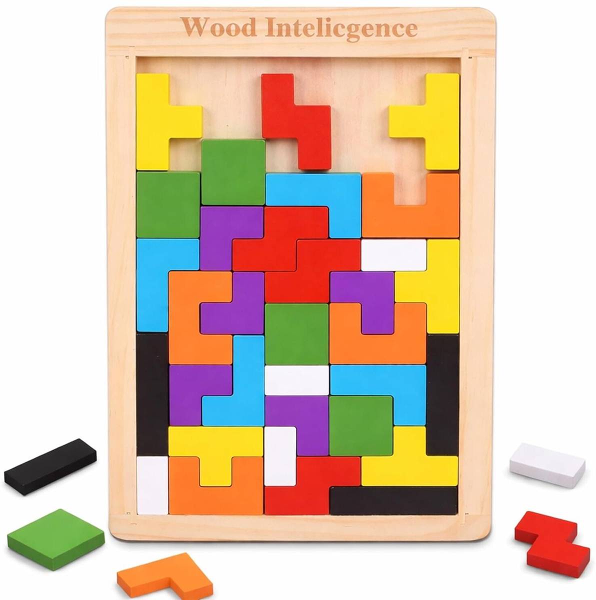 Wooden Puzzle Toy, Russian Block Puzzle Brain Teaser Toy — photo 6