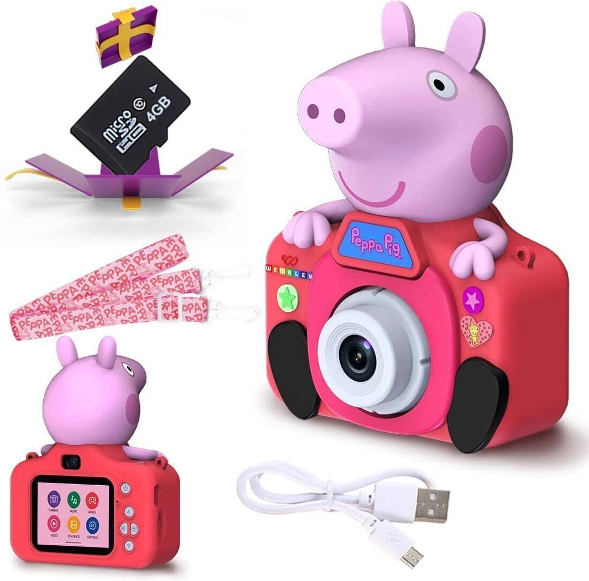 Wembley Peppa Pig Kids Digital Camera Mini Compact for Girls Boys 4 5 6 7 Selfie Camera — photo 6