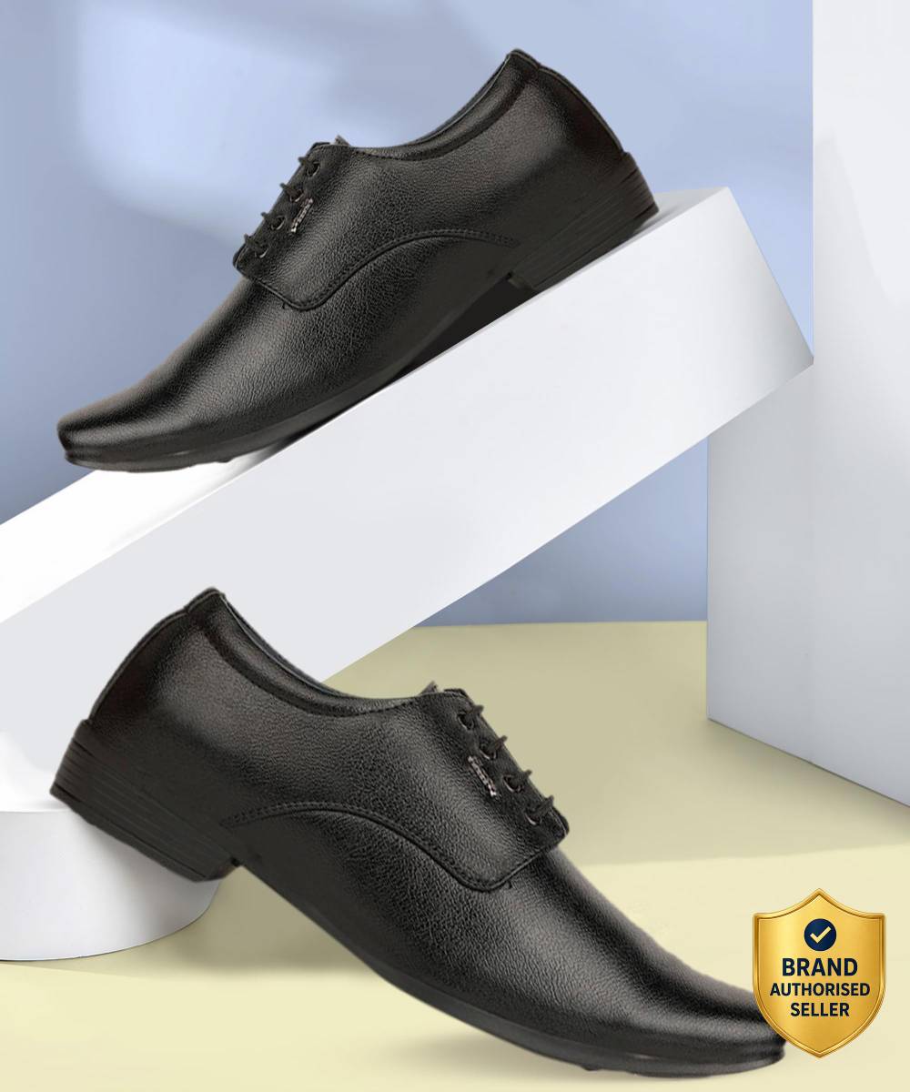 Bata Bata Men's Black Derby Shoes | Classic Formal Footwear | Durable & Comfortable Lace Up For Men — photo 6