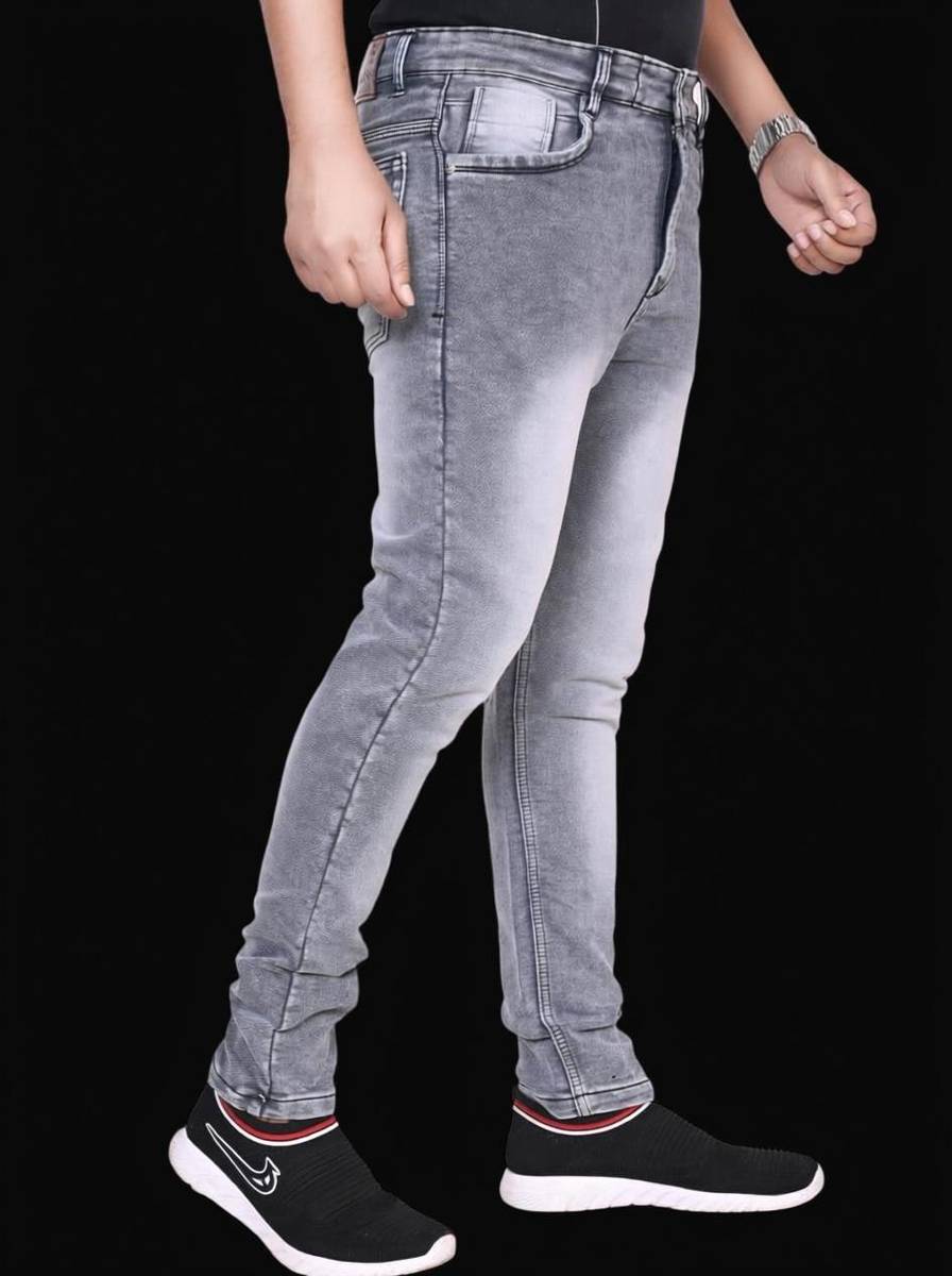 Slim Men Grey Jeans — photo 3