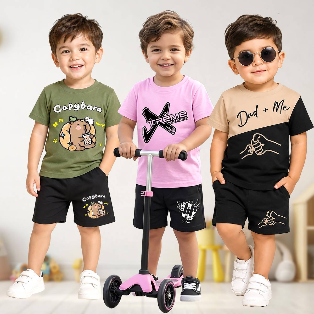 WYATT Boys Casual T-shirt Shorts — photo 5