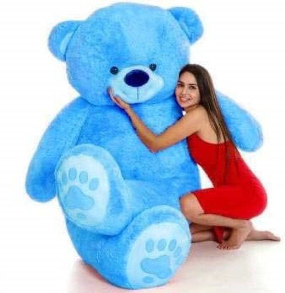 3 Feet Sky Blue Color Teddy Bear For Christmas,New Year,Valentine  - 91.44 cm — photo 3