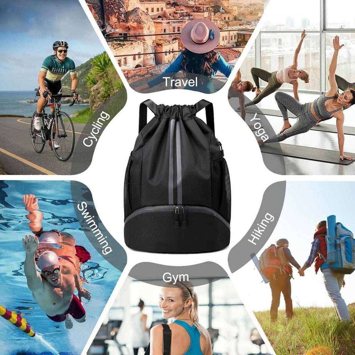 daemonic Black Sling Bag Multipurpose Waterproof Bag — photo 6