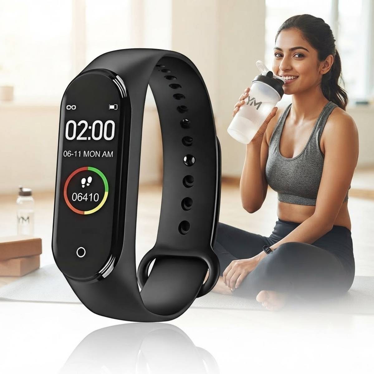 Smart Wrist Band with Touch Display, USB Rechargeable Fitness Tracker — photo 2