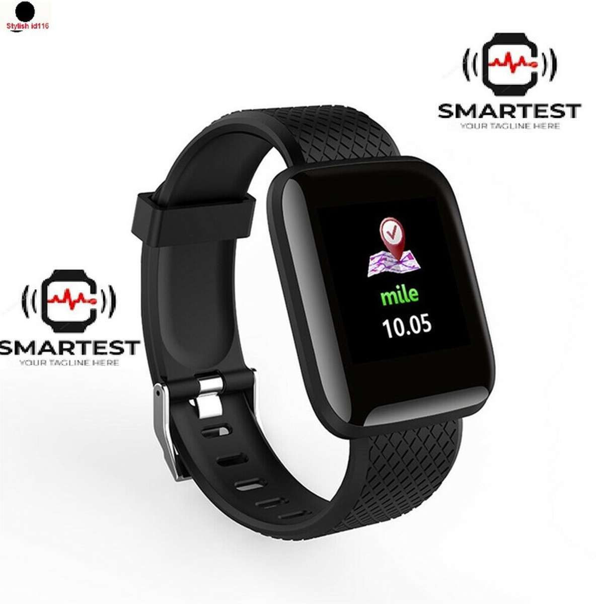 YORBAX A1875 ID116_PLUS ACTIVITY TRACKER MULTI FACES SMART WATCH (PACK ...