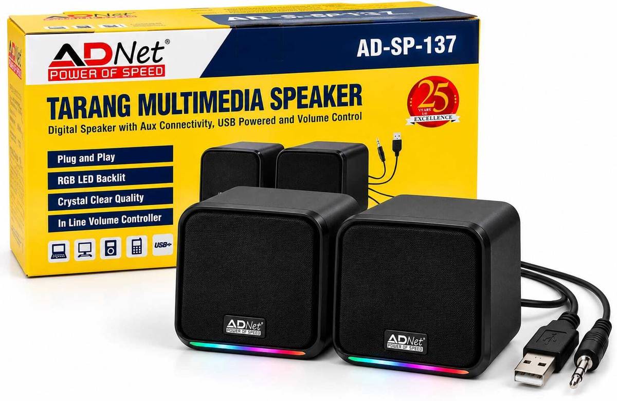 ADNet TARANG MULTIMEDIA SPEAKER Digital Speaker with Aux Connectivity 6 W Laptop/Desktop Speaker — photo 6