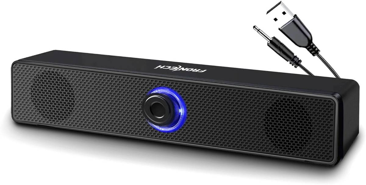 Frontech 1.0 USB with AUX | LED Lights| Volume Control | PC, Mobile SPK-0008 10 W Laptop/Desktop Speaker — photo 6