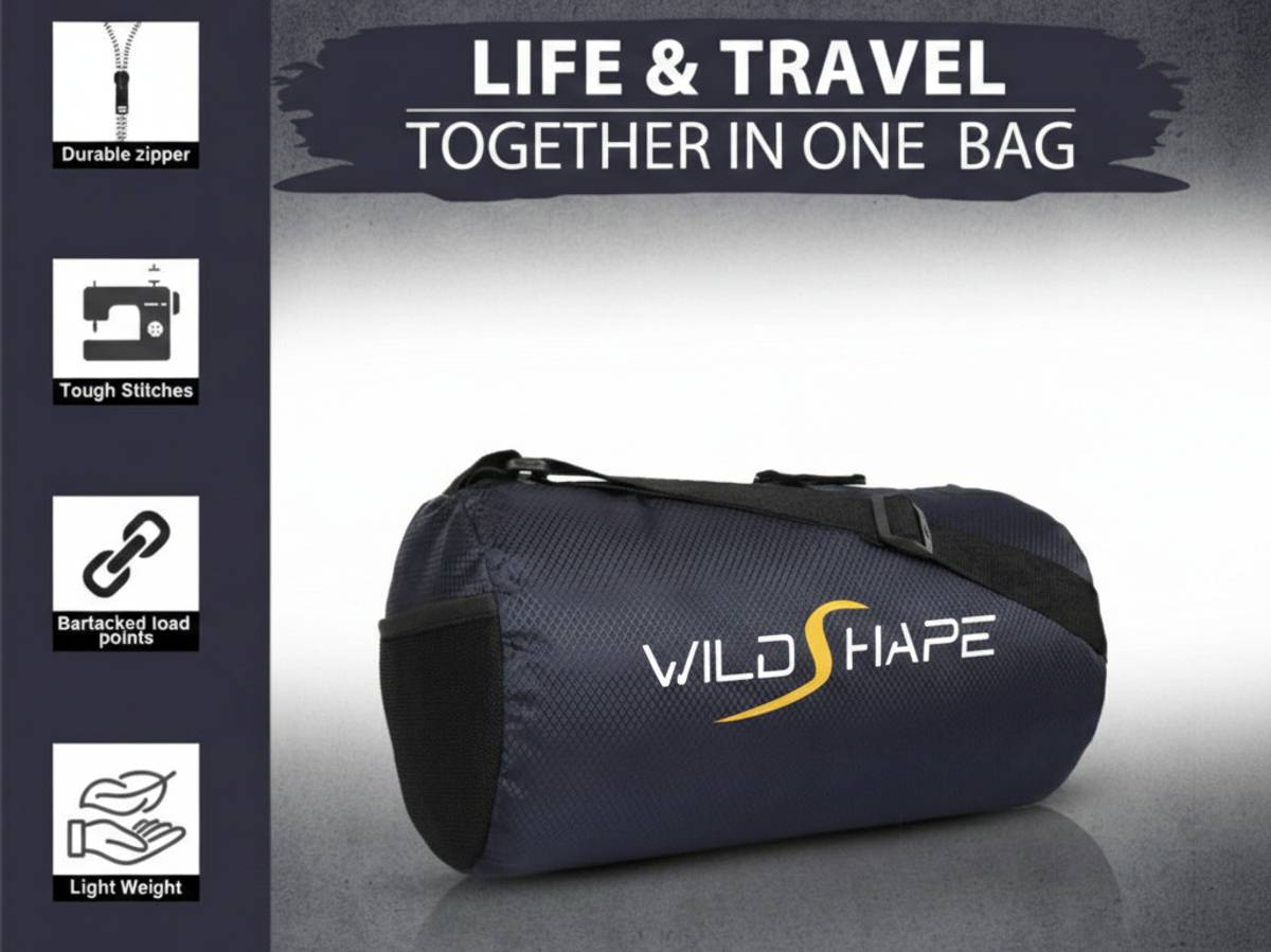Heavy Gym Bag with Bartacked Load Points & Tough Stitches - Lightweight Duffle — photo 4