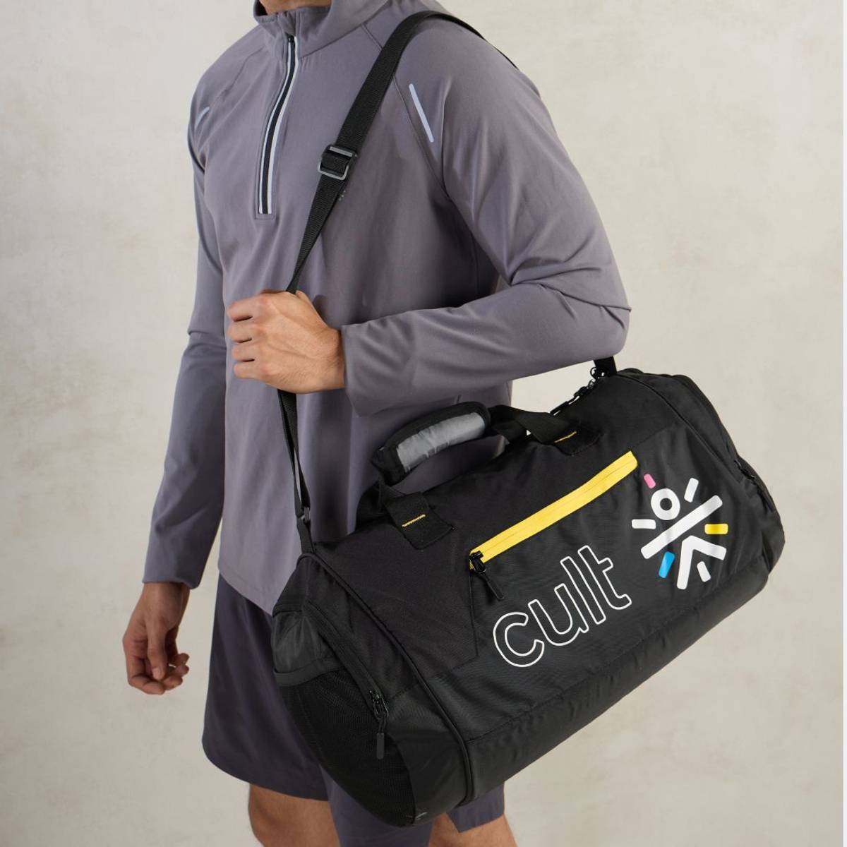 35 Litre Gym Bag for Men & Women with Shoe Compartment & Shoulder Strap — photo 6