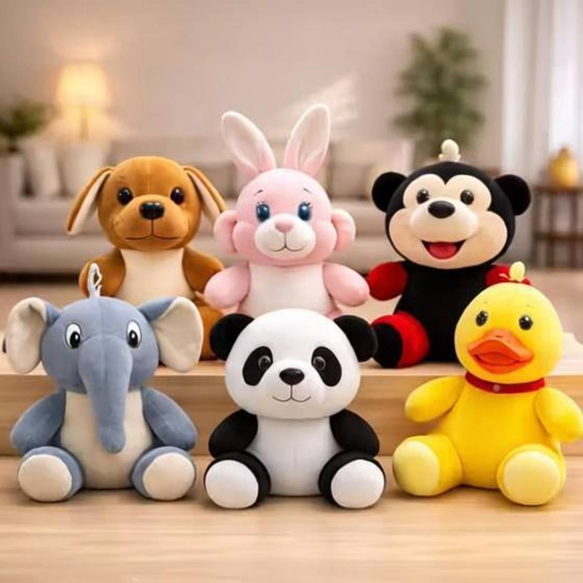 SinglaToys Soft Toys Combo For Kids 5 Pics Premium Quality Finishing Stuffed Toys 7Inch - 8 inch — photo 3