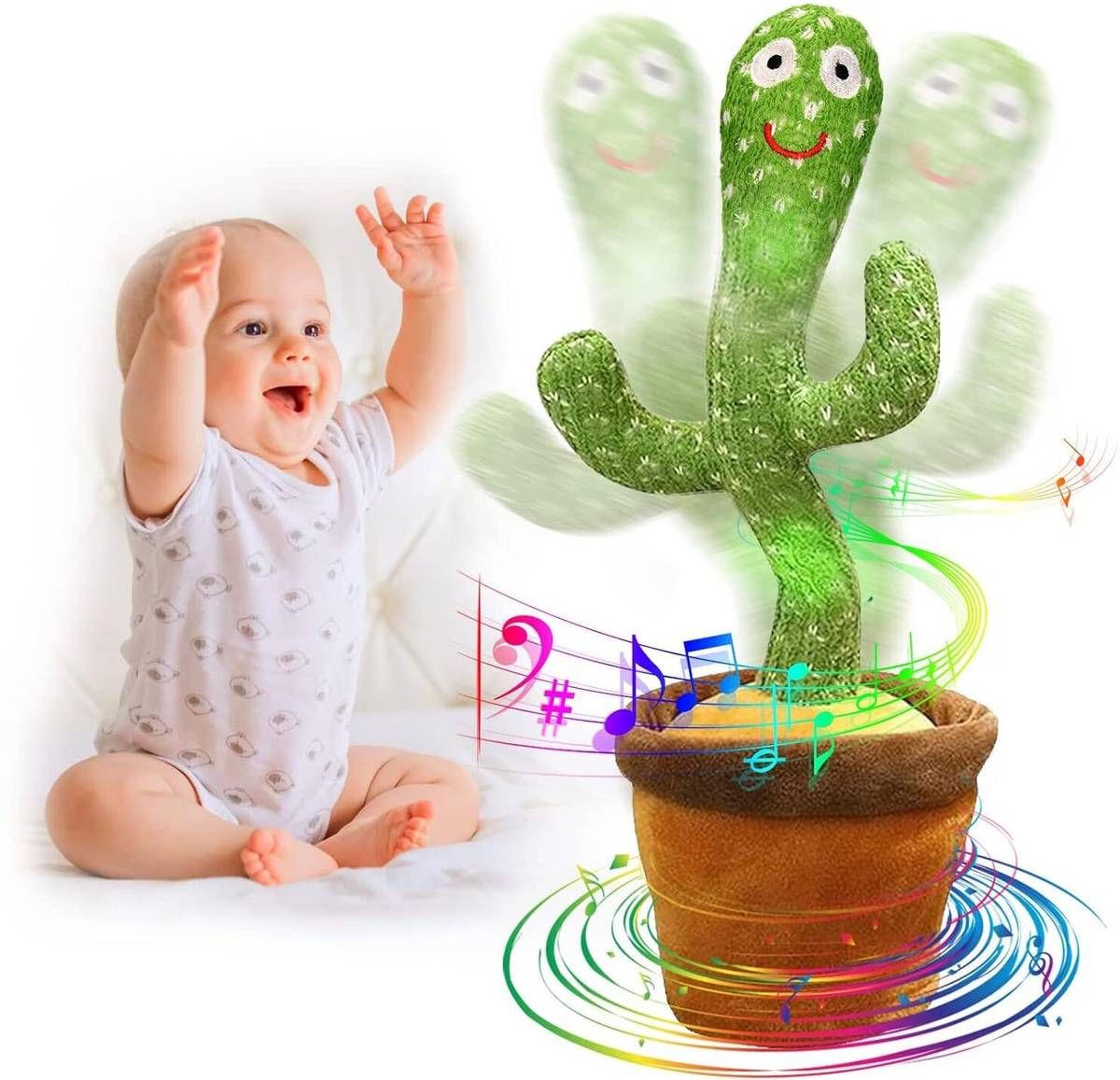 Rechargeable Talking Cactus Baby Toy — photo 6