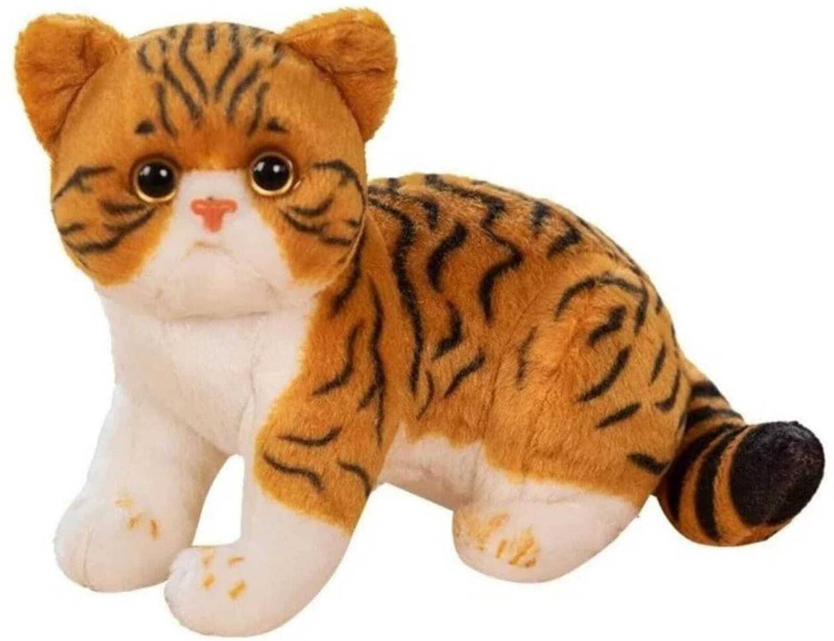 Baby Melon Soft fur Musical Cat with meow meow sound Animal toy  - 30 cm — photo 4