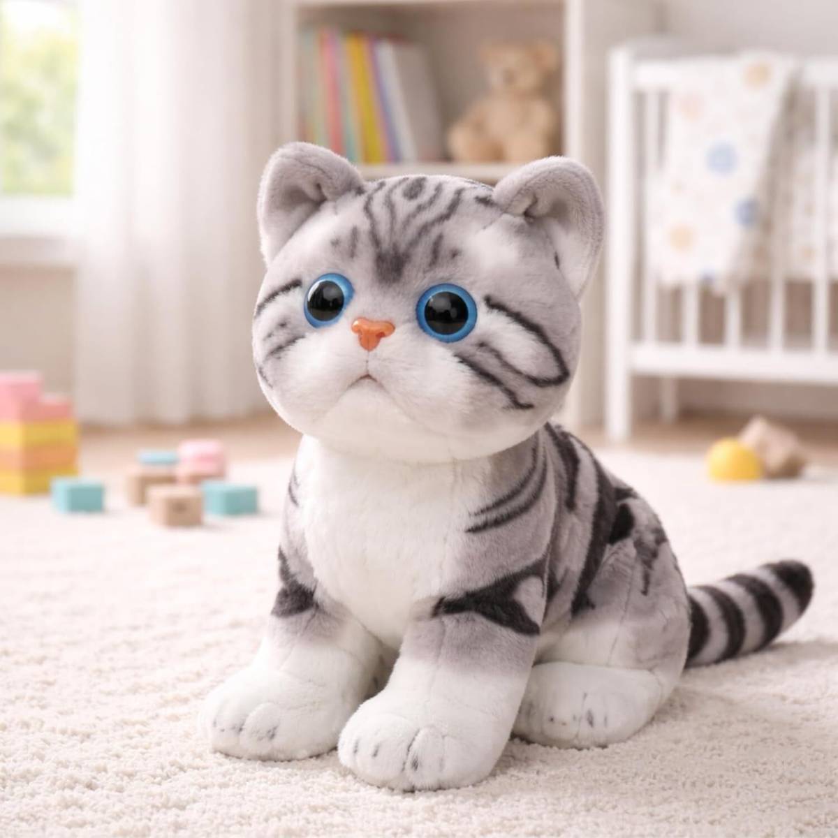 Ptc Cat Plush Toy 30cm Stuffed Plush Animal for Kids & Adults | Kawaii Cute Cat Toy  - 30 cm — photo 5
