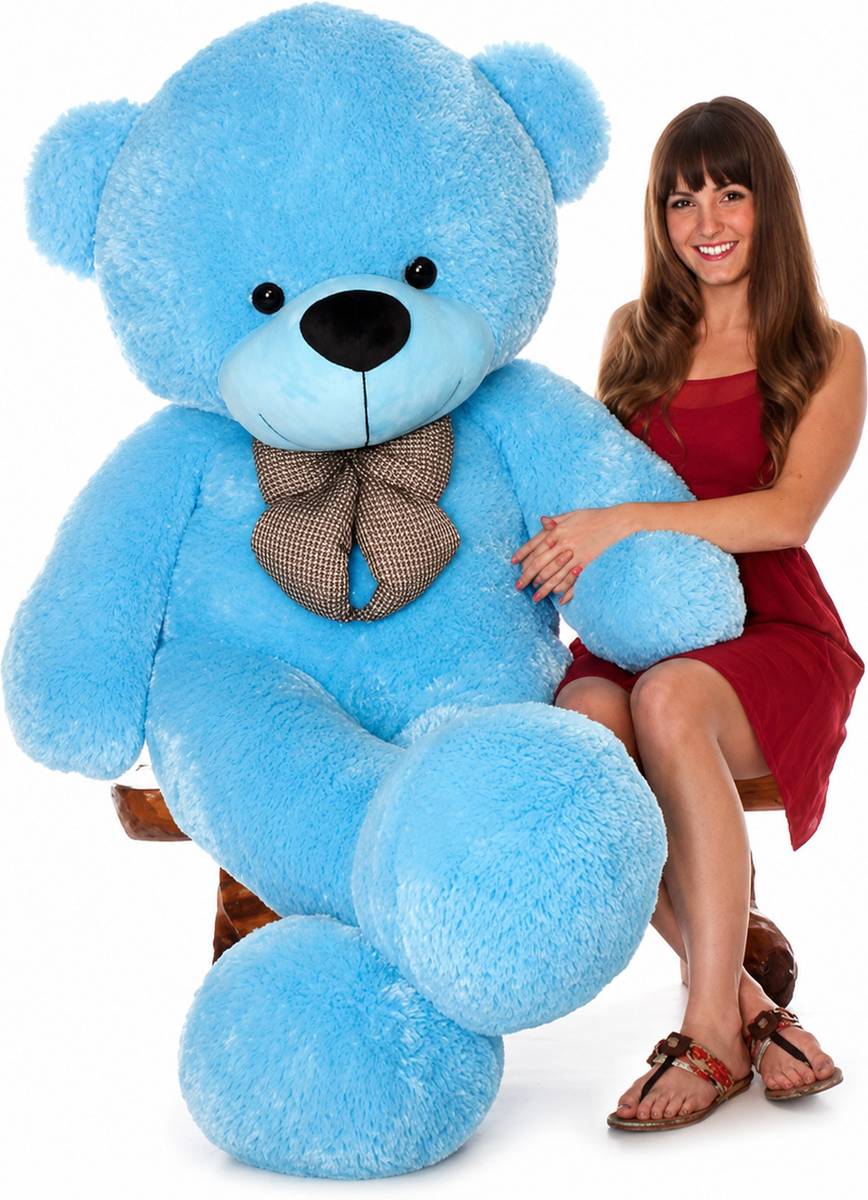 Cute Purple Teddy Bear | Cuddly Gift for Birthday, Anniversary & Valentine’s Day  - 90 cm — photo 6