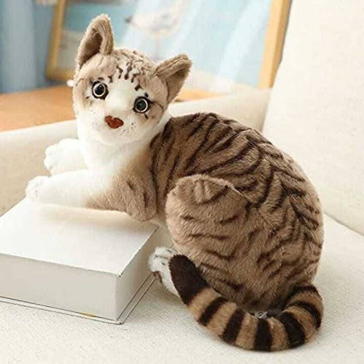 Baby Melon Soft Fur Musical Cat With Meow Meow sound Animal Toy  - 28 cm — photo 6