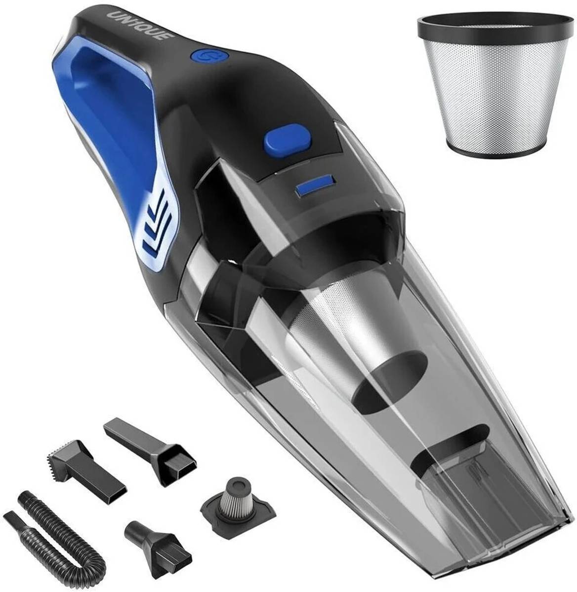 UN1QUE Cordless Car Vacuum Cleaner 2 in 1 (Blue) Car Vacuum Cleaner with Reusable Dust Bag — photo 6