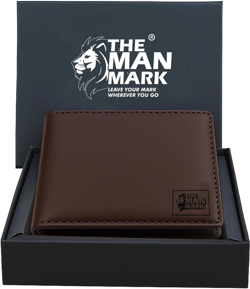 The Man Mark Men Casual, Formal Brown Genuine Leather Wallet — photo 5