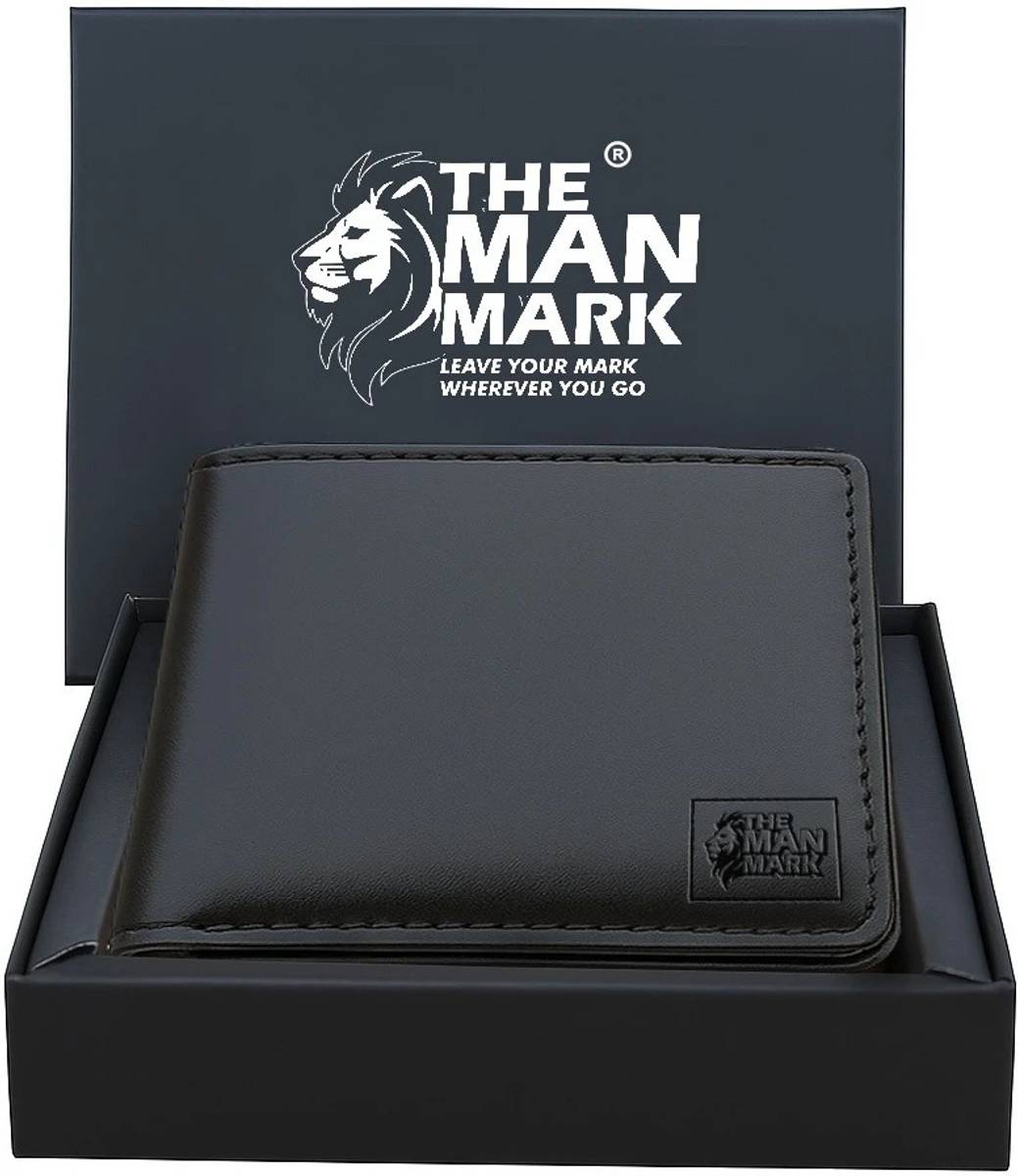 The Man Mark Men Casual, Formal Black Genuine Leather Wallet — photo 5