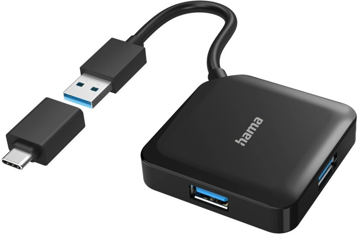 Hama 200116 Ultra HD 4K HDMI™ I 3×USB-A Gen 3.2 I 1Gbps (USB 4 in 1)USB-C