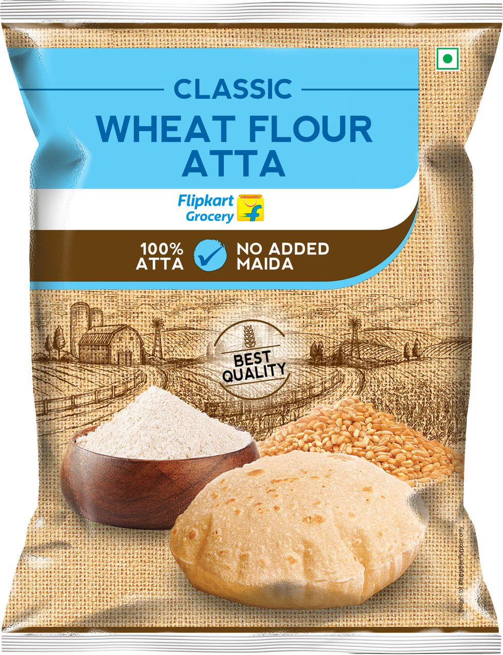 Classic Wheat Flour Atta by Flipkart Grocery (10 kg)